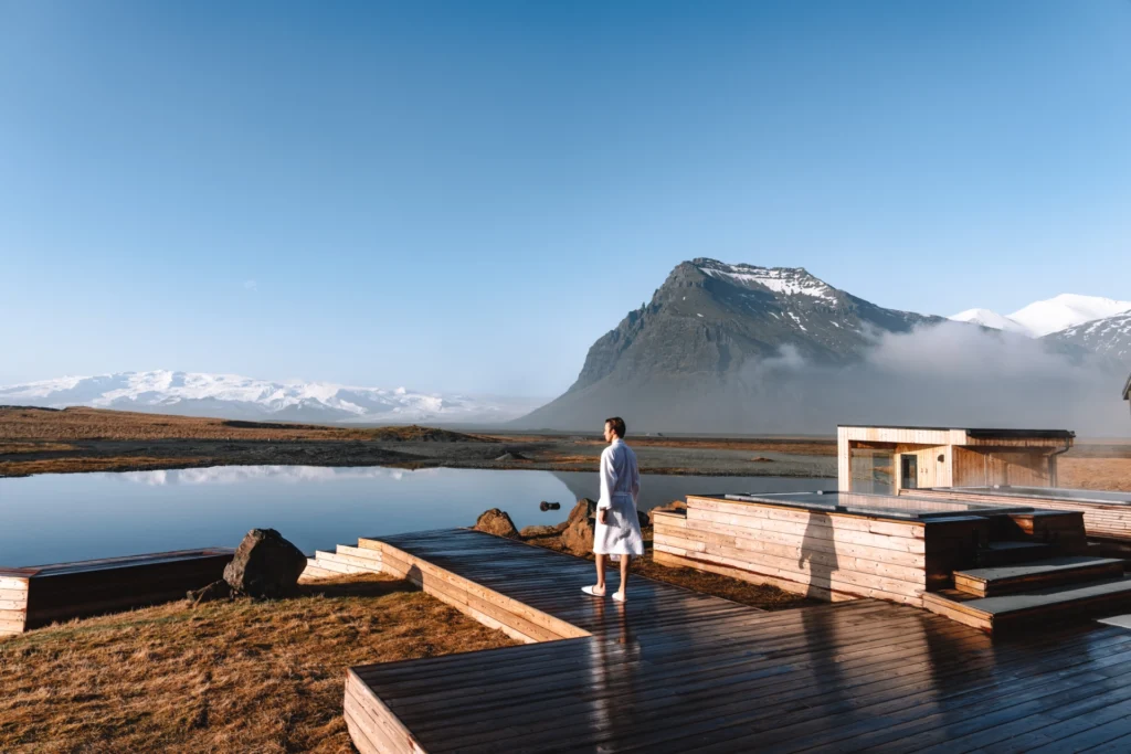 On site hot tubs and sauna for relaxation